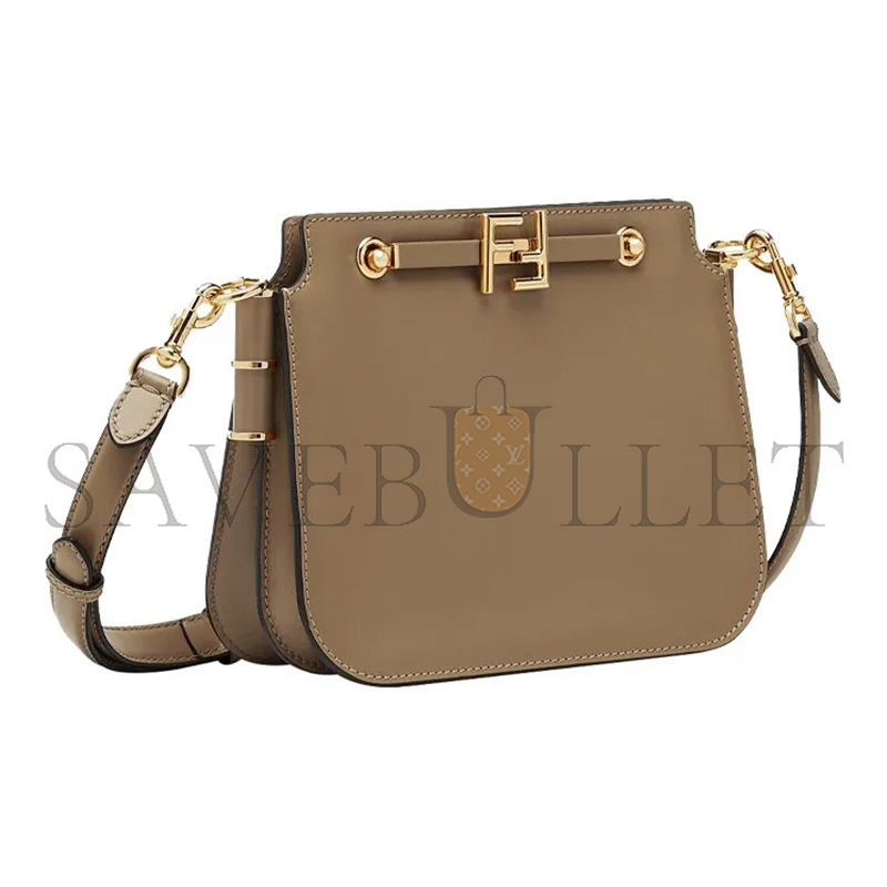 F**di vitello king luxor F**di touch shoulder bag tartufo 8bt349ahk2f1f1m (26.5*19*10cm)